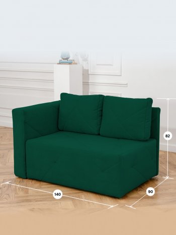 Диван 1010 изумруд, левый (BRENDOSS) в Сысерти - sysert.mebel-e96.ru