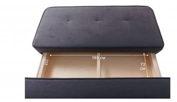 Диван-кровать 1001 графит (Brendoss) в Сысерти - sysert.mebel-e96.ru