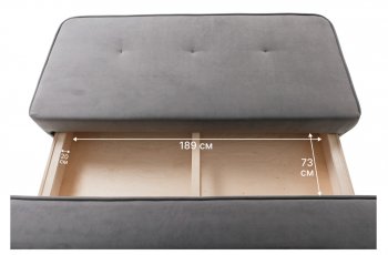 Диван-кровать 1001 серый (Brendoss) в Сысерти - sysert.mebel-e96.ru