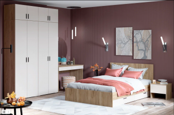 Кровать с ящиками Осло (Риннер) в Сысерти - sysert.mebel-e96.ru