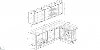 Угловой кухонный гарнитур Лада 2600*1600 мм Sanvut в Сысерти - sysert.mebel-e96.ru