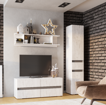 Стенка Мрия модульная (БТС) в Сысерти - sysert.mebel-e96.ru