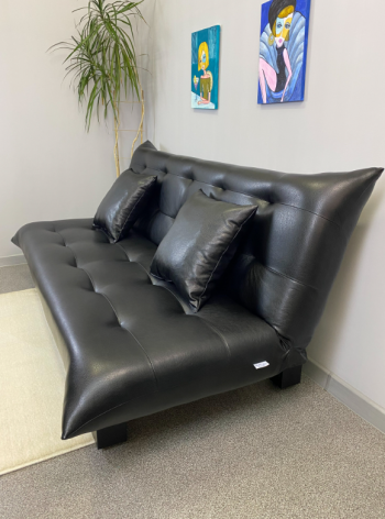 Диван-кровать Поло Стайл экокожа Sunny Black в Сысерти - sysert.mebel-e96.ru