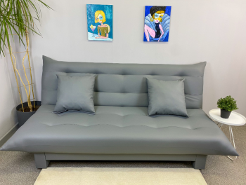 Диван-кровать Поло Стайл экокожа Sunny Grey в Сысерти - sysert.mebel-e96.ru