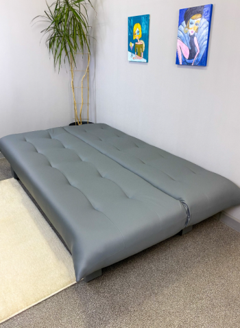 Диван-кровать Поло Стайл экокожа Sunny Grey в Сысерти - sysert.mebel-e96.ru
