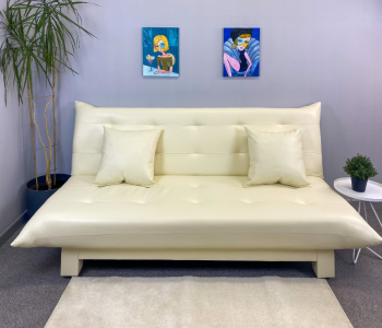 Диван-кровать Поло Стайл экокожа Sunny Cream в Сысерти - sysert.mebel-e96.ru