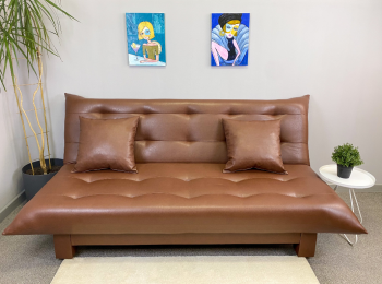 Диван-кровать Поло Стайл экокожа Sunny Brown в Сысерти - sysert.mebel-e96.ru