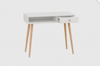 Стол письменный, арт.6-01101, белый (ГК) в Сысерти - sysert.mebel-e96.ru