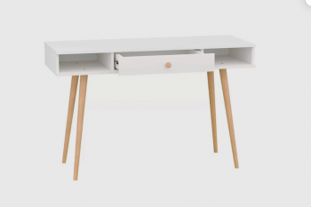 Стол письменный, арт.6-01102, белый (ГК) в Сысерти - sysert.mebel-e96.ru