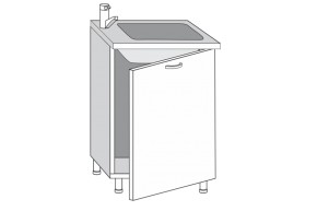 2.60.2мн Кира Шкаф-стол под мойку (накладную) с одной дверцей в Сысерти - sysert.mebel-e96.ru | фото