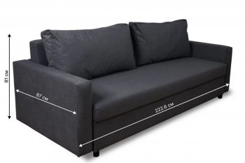 Диван 730 графит (Brendoss) в Сысерти - sysert.mebel-e96.ru