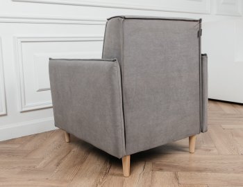 Кресло 831 Серый, велюр (Brendoss) в Сысерти - sysert.mebel-e96.ru