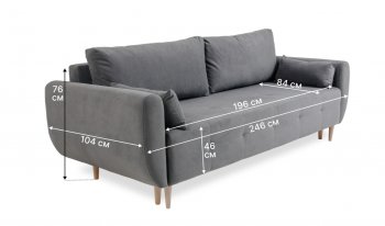 Диван 920 серый (Brendoss) в Сысерти - sysert.mebel-e96.ru