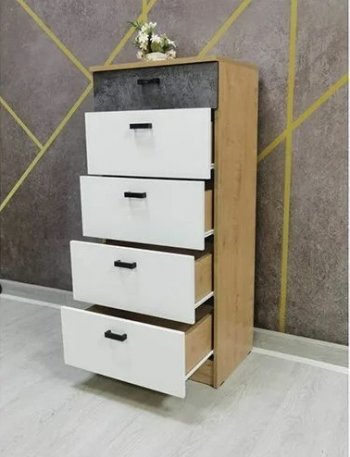 Спальный гарнитур Адель модульный вотан/белый (Эра) в Сысерти - sysert.mebel-e96.ru