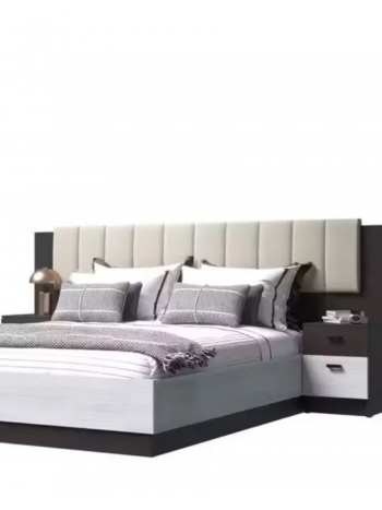 Кровать Адель с тумбами и накладкой, венге/лоредо (Эра) в Сысерти - sysert.mebel-e96.ru | фото