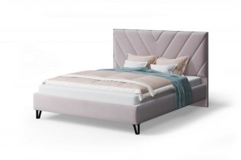 Кровать Аделия мягкая Dusty rose (пепельная роза), 1600 (МЛК) в Сысерти - sysert.mebel-e96.ru