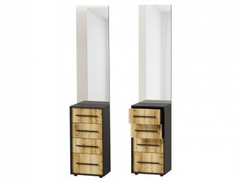 Тумба с зеркалом Аэлита сек.2 (Росток) в Сысерти - sysert.mebel-e96.ru