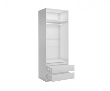 Шкаф 800 мм 2-х дверный Агата М1 Белый (Комфорт) в Сысерти - sysert.mebel-e96.ru