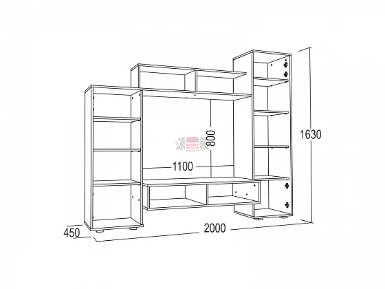 Стенка Александра-5 в Сысерти - sysert.mebel-e96.ru