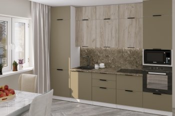 Кухонный гарнитур Альба экстра 3000 мм (Герда) в Сысерти - sysert.mebel-e96.ru