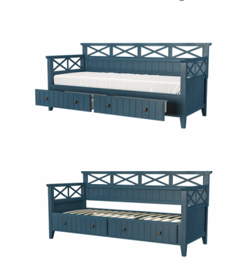 Кровать из массива Амелия сапфир (БМ) в Сысерти - sysert.mebel-e96.ru