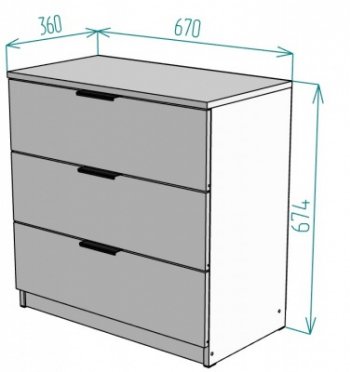 Комод Anna K215 674х670х360 в Сысерти - sysert.mebel-e96.ru