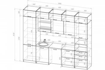 Кухонный гарнитур Антика экстра 5 3000 мм (Герда) в Сысерти - sysert.mebel-e96.ru