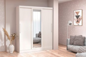 Шкаф-купе 1700 мм 3-х дверный с 1-м зеркалом (арт. 012) бодега (Диал) в Сысерти - sysert.mebel-e96.ru