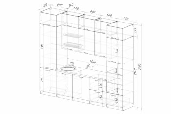 Кухонный гарнитур Асая экстра 2 3000 мм (Посудомойка) в Сысерти - sysert.mebel-e96.ru