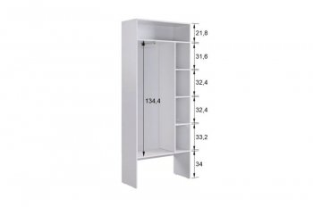Прихожая Баско К7 (белое дерево) (Мебельсон) в Сысерти - sysert.mebel-e96.ru