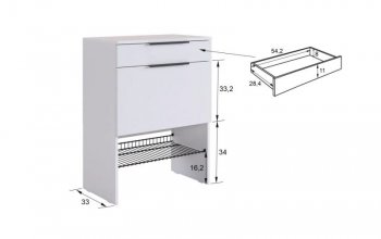 Прихожая Баско К8 (графит) (Мебельсон) в Сысерти - sysert.mebel-e96.ru