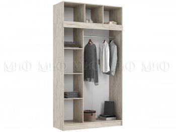 Шкаф-купе 1300 мм +антресоль Роджина крафт/кашемир (Миф) в Сысерти - sysert.mebel-e96.ru