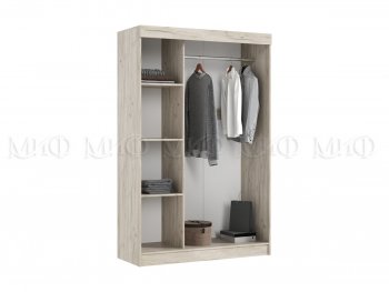 Шкаф-купе Бася 1300 мм крафт/кашемир (Миф) в Сысерти - sysert.mebel-e96.ru