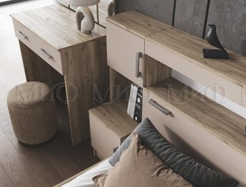 Спальный гарнитур Бася крафт/кашемир (Миф) в Сысерти - sysert.mebel-e96.ru