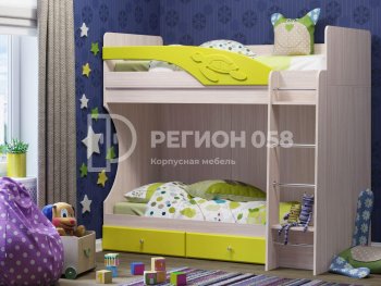 Двухъярусная кровать Бемби МДФ (Регион) в Сысерти - sysert.mebel-e96.ru