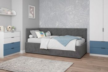 Диван-кровать Бенто с ПМ, велюр Маус (ДСВ) в Сысерти - sysert.mebel-e96.ru