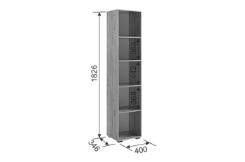 Шкаф с антресолью 1200 мм Бери К2 белый (Мебельсон) в Сысерти - sysert.mebel-e96.ru