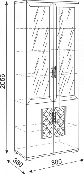 Библиотека Тиффани М15 (Риннер) в Сысерти - sysert.mebel-e96.ru