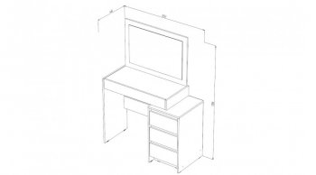 Стол туалетный Бостон анкор (Лин) в Сысерти - sysert.mebel-e96.ru