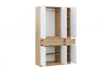 Шкаф 1200 мм Бостон Лайт ШК-003 белый (Стиль) в Сысерти - sysert.mebel-e96.ru