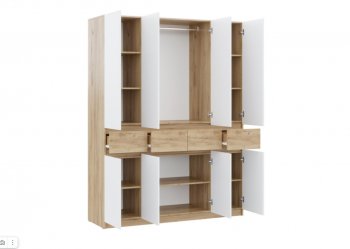 Шкаф 1600 мм Бостон Лайт ШК-004 белый (Стиль) в Сысерти - sysert.mebel-e96.ru