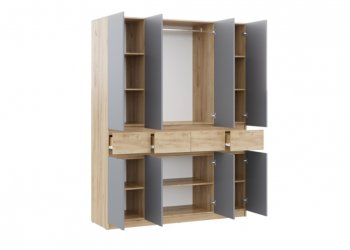 Спальный гарнитур Бостон Лайт серый (Стиль) в Сысерти - sysert.mebel-e96.ru