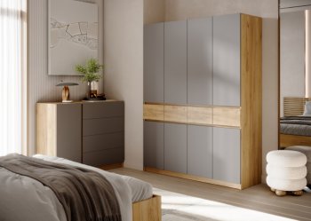 Шкаф 1600 мм Бостон Лайт ШК-004 серый (Стиль) в Сысерти - sysert.mebel-e96.ru