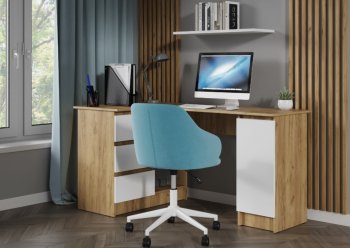 Стол письменный угловой Бостон лайт СП-003 крафт (Стиль) в Сысерти - sysert.mebel-e96.ru