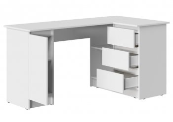 Стол письменный угловой Бостон лайт СП-003 белый (Стиль) в Сысерти - sysert.mebel-e96.ru
