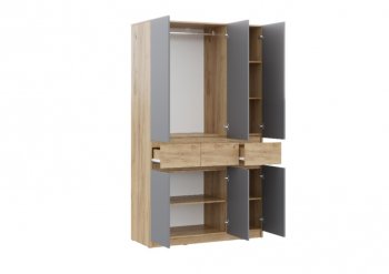 Спальный гарнитур Бостон Лайт серый (Стиль) в Сысерти - sysert.mebel-e96.ru