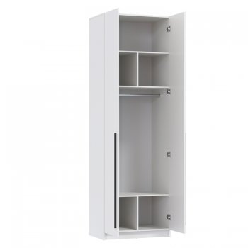 Шкаф 800 мм 67.14 Брандо ЛДСП Белый (высота 2400) (Олмеко) в Сысерти - sysert.mebel-e96.ru