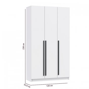 Шкаф 1200 мм 67.12 Брандо ЛДСП Белый (высота 2400) (Олмеко) в Сысерти - sysert.mebel-e96.ru