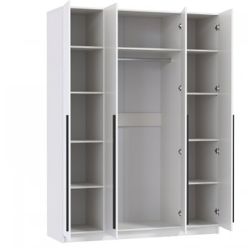 Шкаф 1600 мм 67.16 Брандо ЛДСП белый (высота 2150) (Олмеко) в Сысерти - sysert.mebel-e96.ru