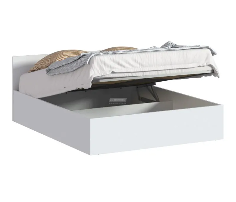 Кровать с подъемным механизмом Бруклин СБ-3359 (Белый) (СП) в Сысерти - sysert.mebel-e96.ru